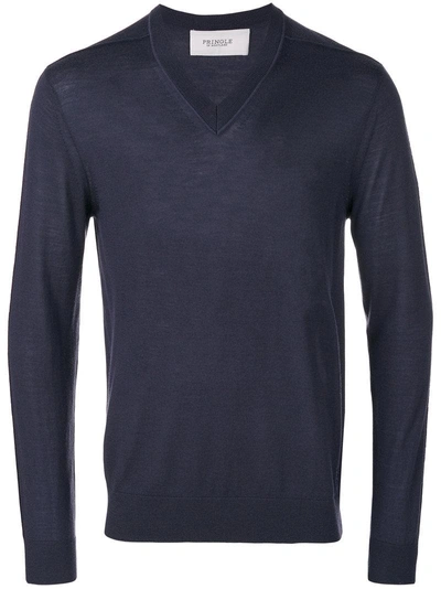 Pringle Of Scotland V-neck Sweater - Blue In Blue