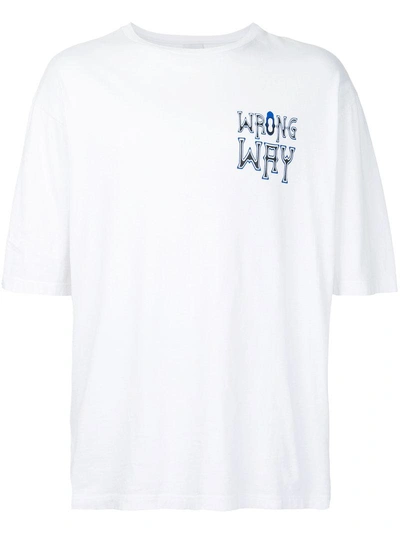 Ex Infinitas Wrong Way T-shirt In White