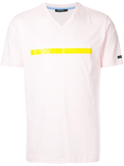 Guild Prime V-neck T-shirt - Pink