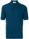 Pringle Of Scotland Knitted Polo Shirt - Blue