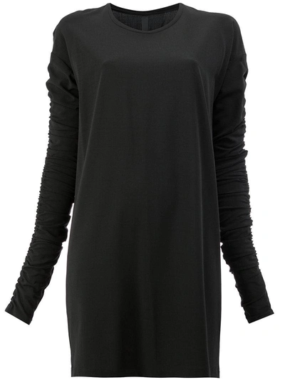 Ilaria Nistri Dress With Gathered Sleeves - Black