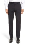 Bonobos Jetsetter Slim Fit Flat Front Stretch Wool Trousers In Navy