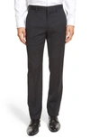 Bonobos Jetsetter Slim Fit Flat Front Stretch Wool Dress Pants In Charcoal