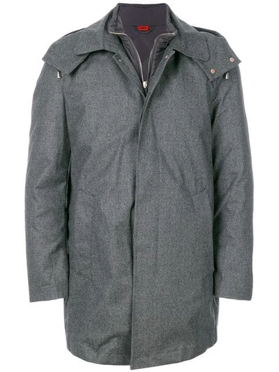Kired Hooded Zipped Jacket In Grey