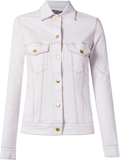 Amapô Slim Denim Jacket In White