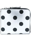 Comme Des Garçons Polka-dot Metallic Leather Wallet