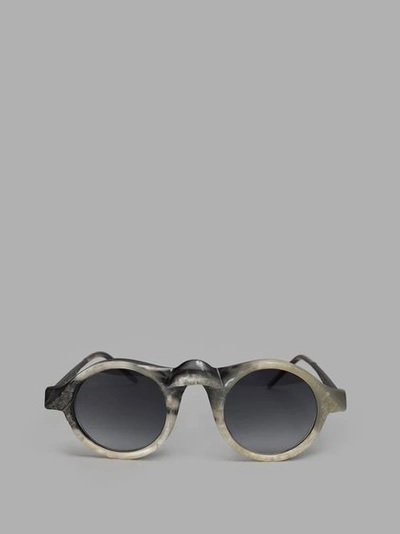 Rigards Black&white Horn Sunglasses In Black And White