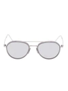 Thom Browne Shiny Silver Sunglasses