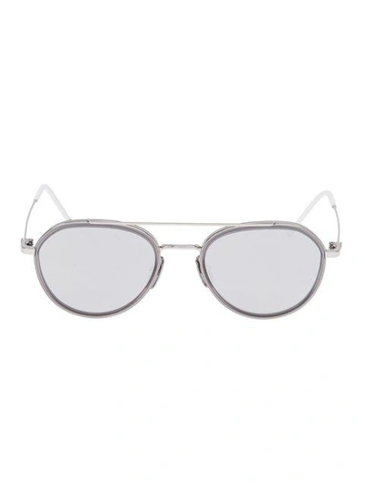 Thom Browne Shiny Silver Sunglasses