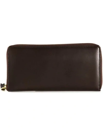 Comme Des Garçons 'classic Plain' Wallet In Brown