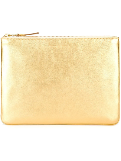 Comme Des Garçons Metallic Zipped Pouch