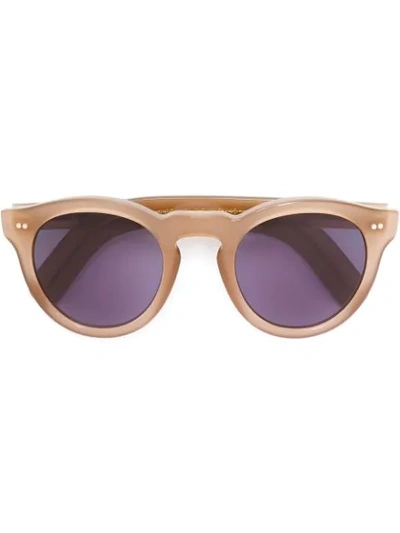 Cutler And Gross Round Frame Sunglasses In Brown
