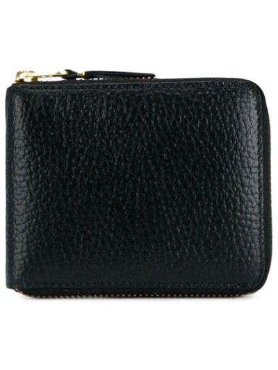 Comme Des Garçons Zipped Around Wallet In Black