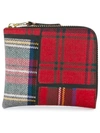 Comme Des Garçons Red Tartan Wallet