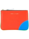 Comme Des Garçons 'super Fluo' Wallet In Green/orange