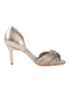 Sarah Chofakian Mid-heel Pumps In Metallic