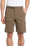 Prana Zion Stretch Shorts In Mud