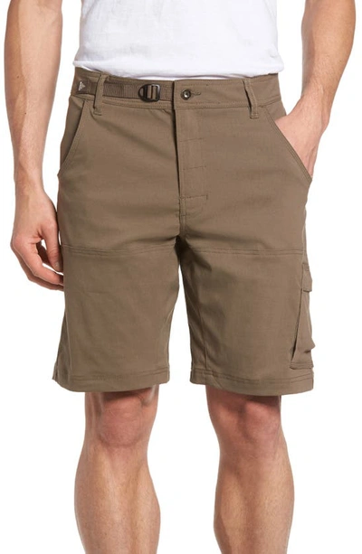 Prana Zion Stretch Shorts In Mud