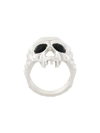 Kasun London Skull Ring In Metallic