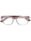 Gucci Square Glasses In Grey