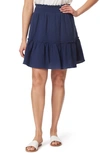 C&c California Diana Tiered Cotton Gauze Skirt In Mood Indigo