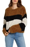 Volcom Bubble Tea Chenille Sweater In Vintage Gold