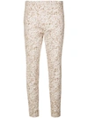 Andrea Marques Printed Skinny Trousers In Est Conchas