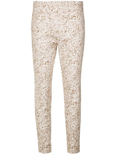 Andrea Marques Printed Skinny Trousers In Est Conchas