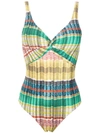 Lygia & Nanny Adriana Printed Swimsuit In Green