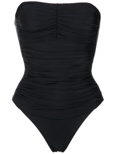 Lygia & Nanny Strapless Melissa Swimsuit In Black