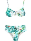 Lygia & Nanny Anne Printed Bikini Set In Blue