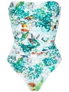 Lygia & Nanny Melissa Strapless Swimsuit In Blue