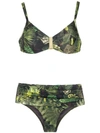 Lygia & Nanny Anne Printed Bikini Set In Green