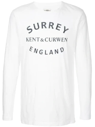 Kent & Curwen Printed T-shirt In White