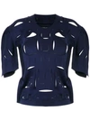 Gloria Coelho Cut Out Details Blouse In Blue