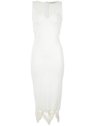 Martha Medeiros Knit Midi Dress In White