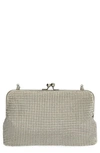 Whiting & Davis Mesh Clutch In Pewter