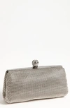 Whiting & Davis 'crystal' Mesh Clutch In Pewter