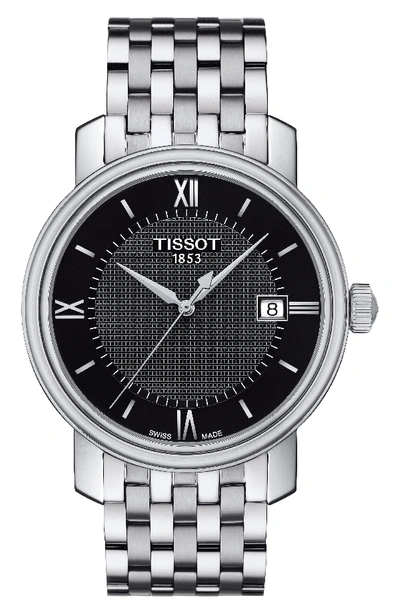 Tissot Bridgeport Men's Quartz Watch, 40mm In Black