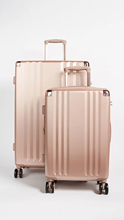 Calpak Ambeur 2-piece Spinner Luggage Set In Pink