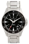Hamilton Khaki Automatic Bracelet Watch, 40mm In Black/silver