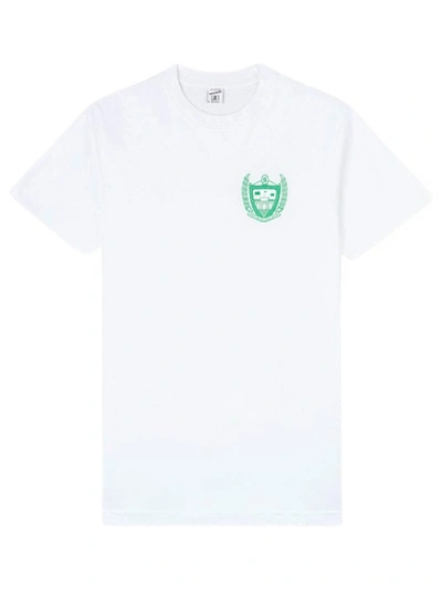 Sporty And Rich Beverly Hills Brand-printed Cotton T-shirt In White
