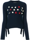 Cashmere In Love Cashmere Floral Embroidered Jumper