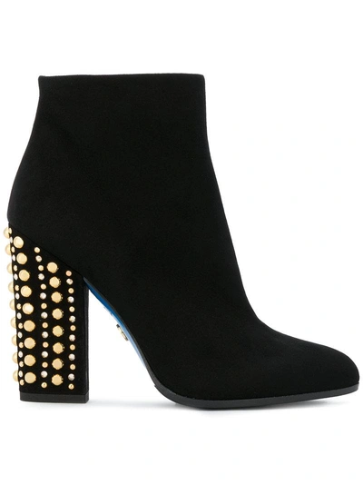 Loriblu Studded Heel Boots In Black