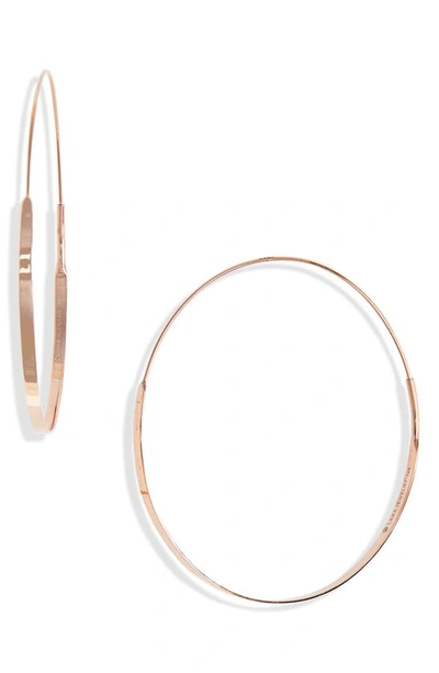 Lana Jewelry Jewelry 'flat Magic' Medium Hoop Earrings In Rose Gold