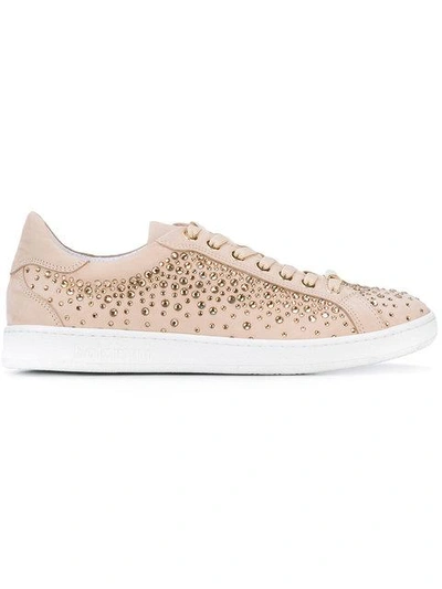 Baldinini Studded Lace In Neutrals