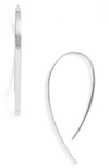 Lana Jewelry Mini Flat Hooked On Hoop Earrings In White Gold