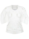 Gloria Coelho Cut Out Details Blouse In White