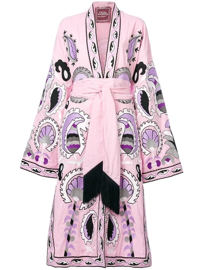 Yuliya Magdych Delight Embroidered Dress In Pink