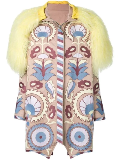 Yuliya Magdych Delight Embroidered Coat In Multicolour